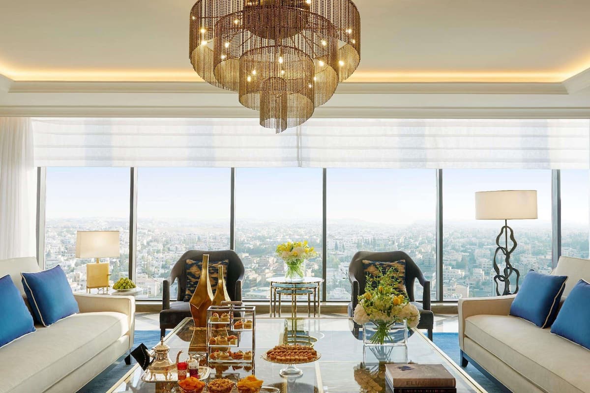 Royal Amman Suite | Premium bedding, down duvets, minibar, in-room safe