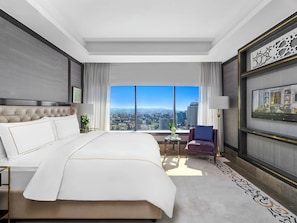 Literie de qualité supérieure, couette en duvet d'oie, minibar