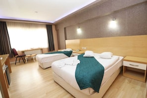 Classic Twin Room, 1 Bedroom | 1 bedroom, free minibar, desk, iron/ironing board