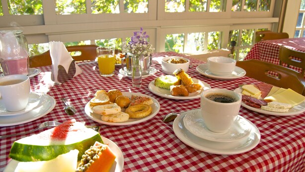 Breakfast area - Pousada Casa Rosa (Canela)