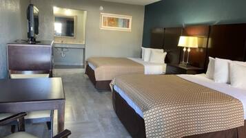 In-room safe, desk, laptop workspace, iron/ironing board