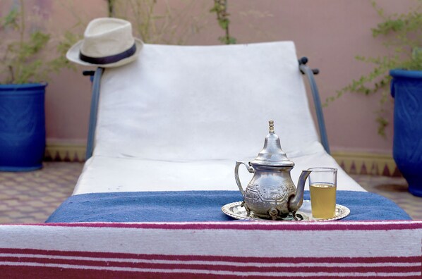 Quarto casal superior, 1 quarto | Terraço/pátio