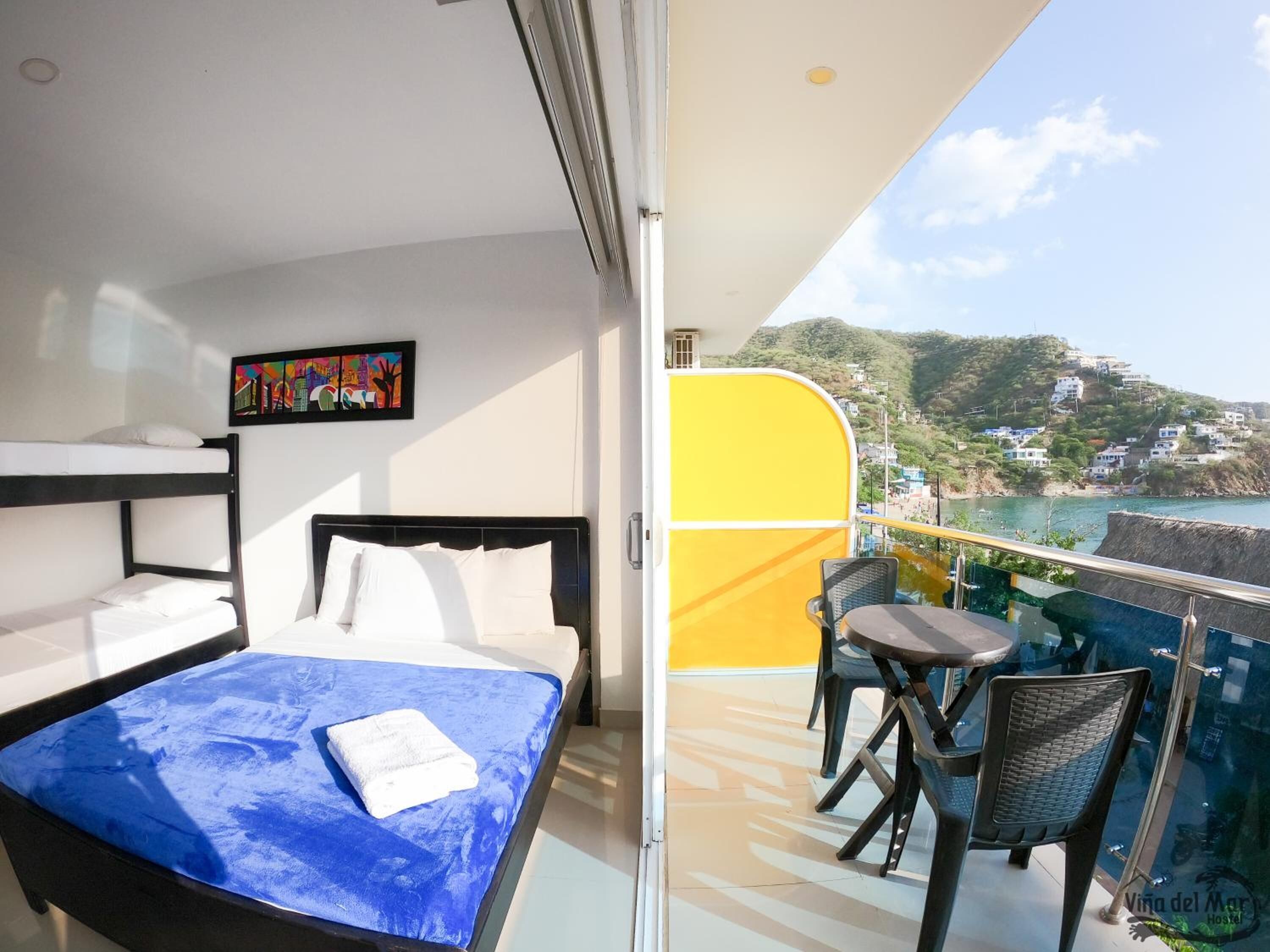 Blackout curtains, free WiFi, bed sheets