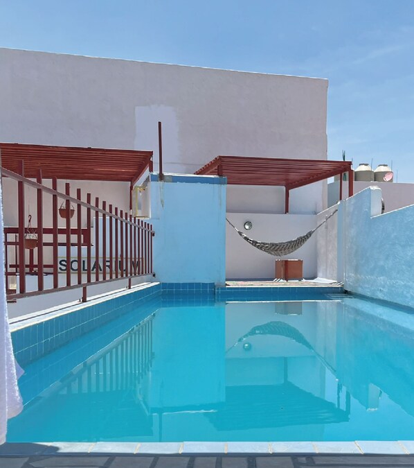 Deluxe Apartment, 1 Double Bed, Terrace, Poolside | Terrace/patio