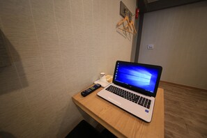 Standard Double Room | Premium bedding, blackout drapes, iron/ironing board, free WiFi - Hotel M Story (Suwon)
