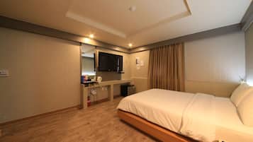 Ropa de cama de alta calidad y cortinas blackout