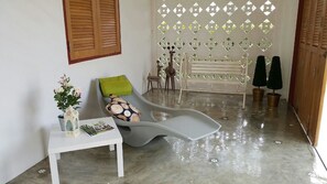 2-Bedroom Villa | Living area | 32-inch flat-screen TV with satellite channels, TV, DVD player - Villa Nachalieng (Nong Phai)
