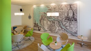 Sitteområde i lobbyen