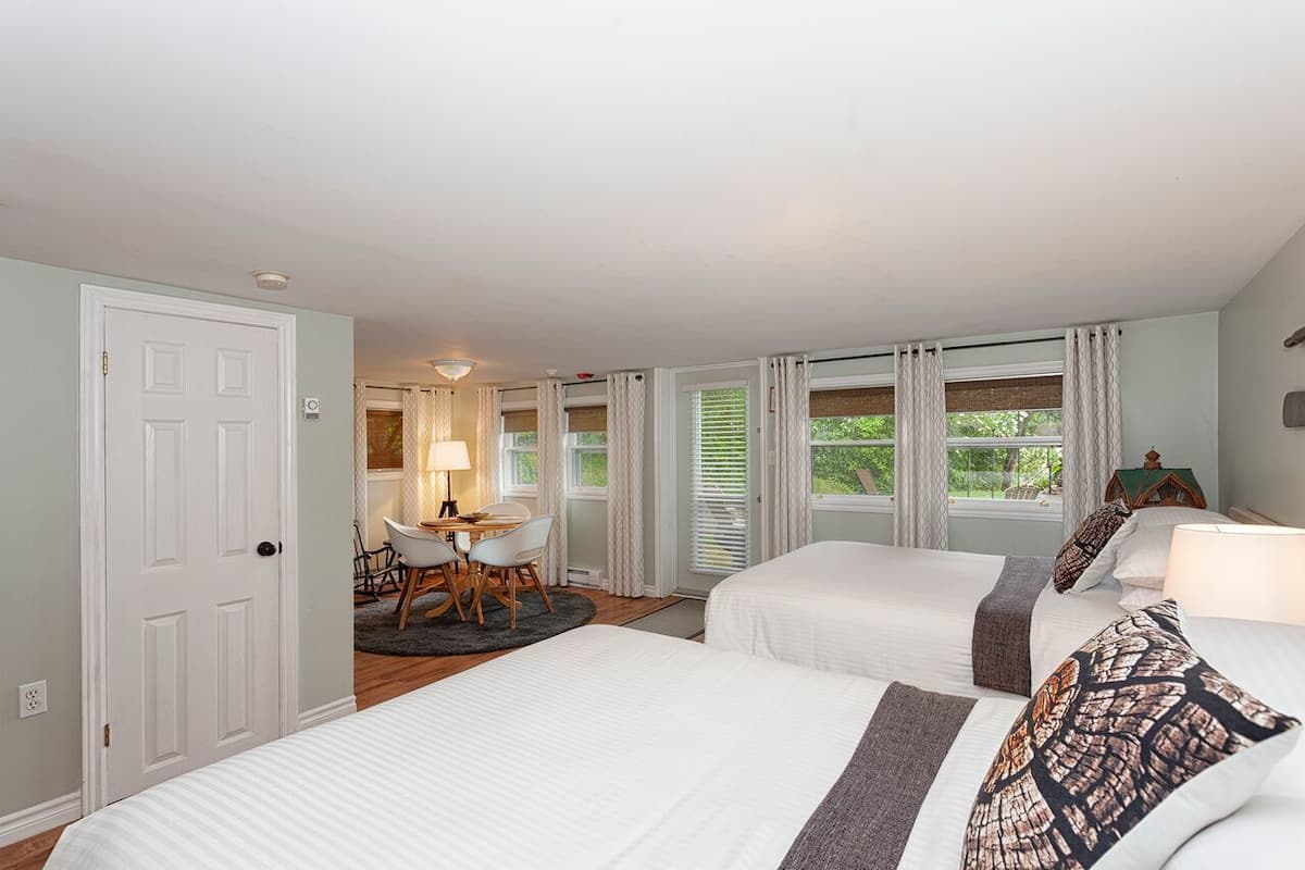 Standard Suite, 2 Double Beds, Non Smoking | Pillowtop beds, blackout drapes, iron/ironing board, rollaway beds