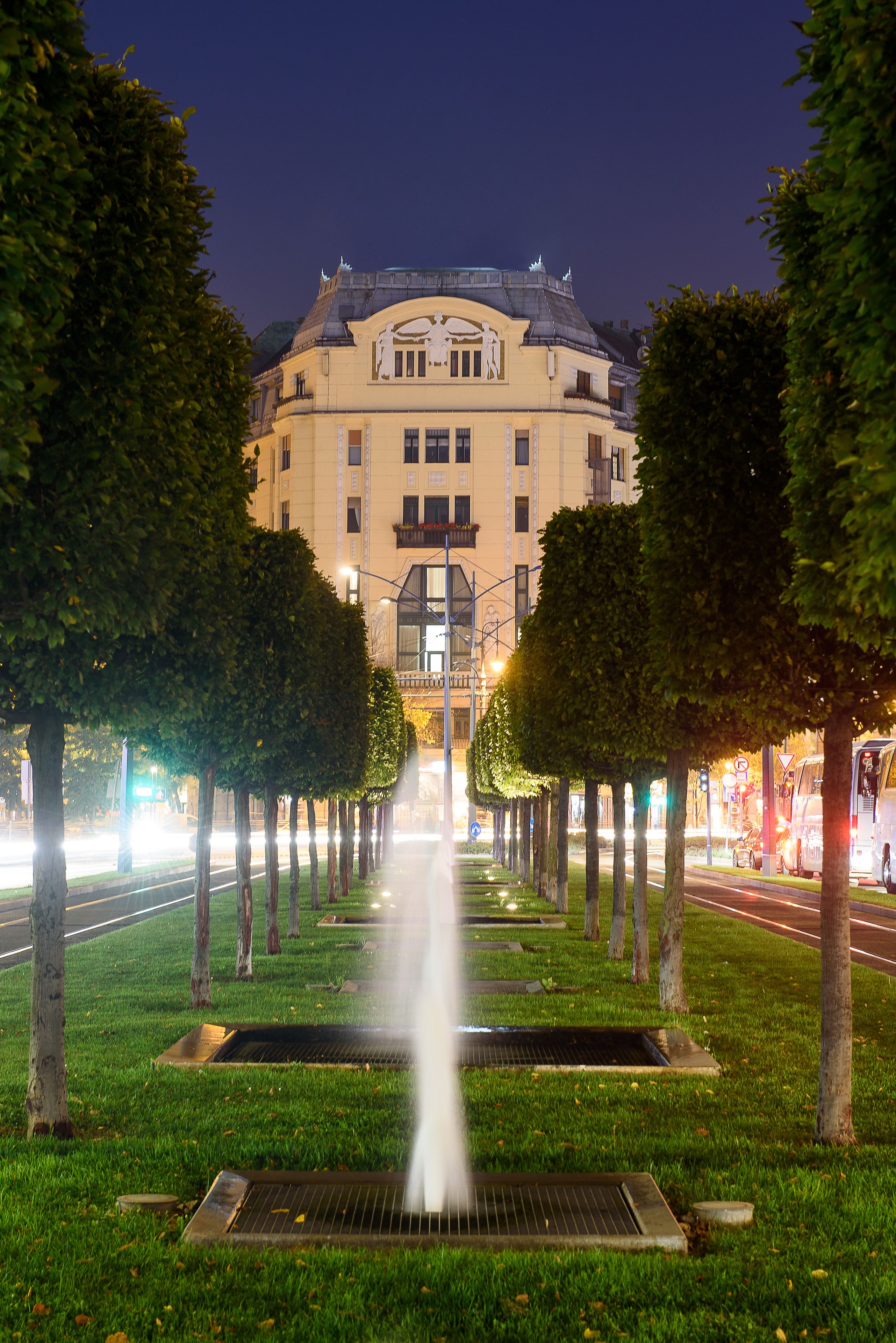 Front of property - evening/night