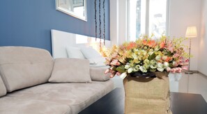 Deluxe Room, City View | Egyptian cotton sheets, premium bedding, pillowtop beds - Maxela Apartments (Tbilisi)