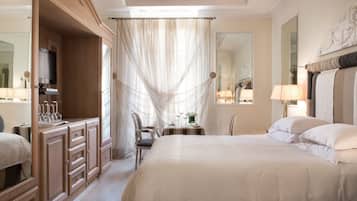 Ropa de cama de alta calidad y minibar