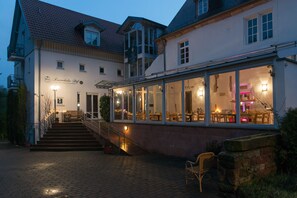 Front of property – evening/night