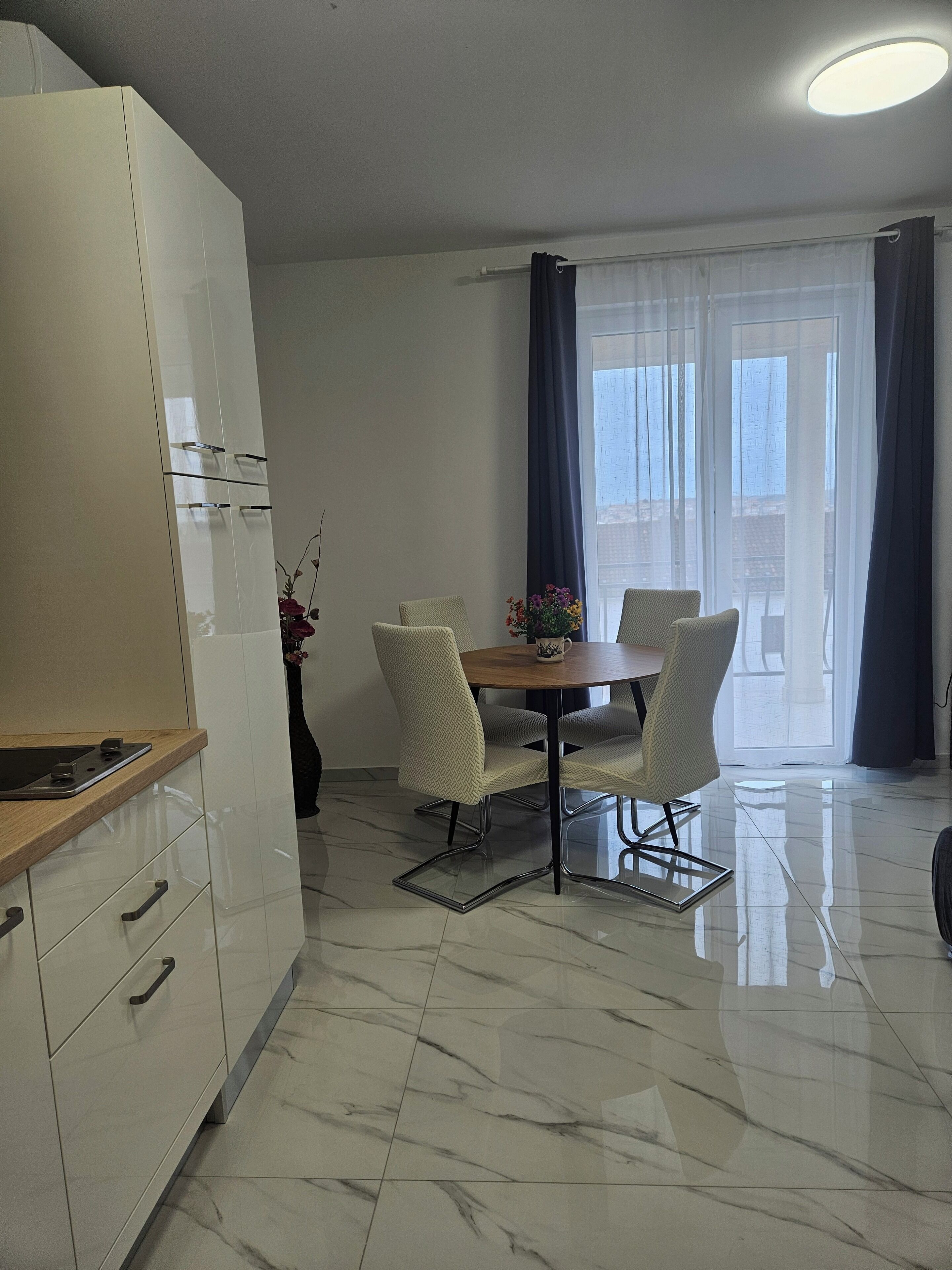 Classic Apartment, 2 Bedrooms, Balcony, Garden Area | Living area | Flat-screen TV