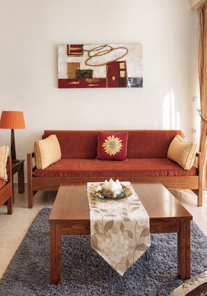 Living area - Xristinas Apartments (Platanias)