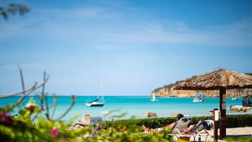 Vista a la playa o el mar