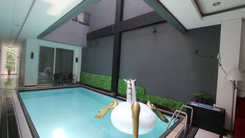 Indoor pool, outdoor pool