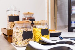 Daily buffet breakfast (EUR 18 per person)