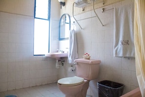 Junior Suite | Bathroom | Shower, free toiletries, hair dryer, towels