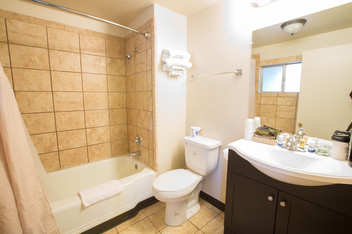 Regadera, amenidades de baño gratuitas, toallas