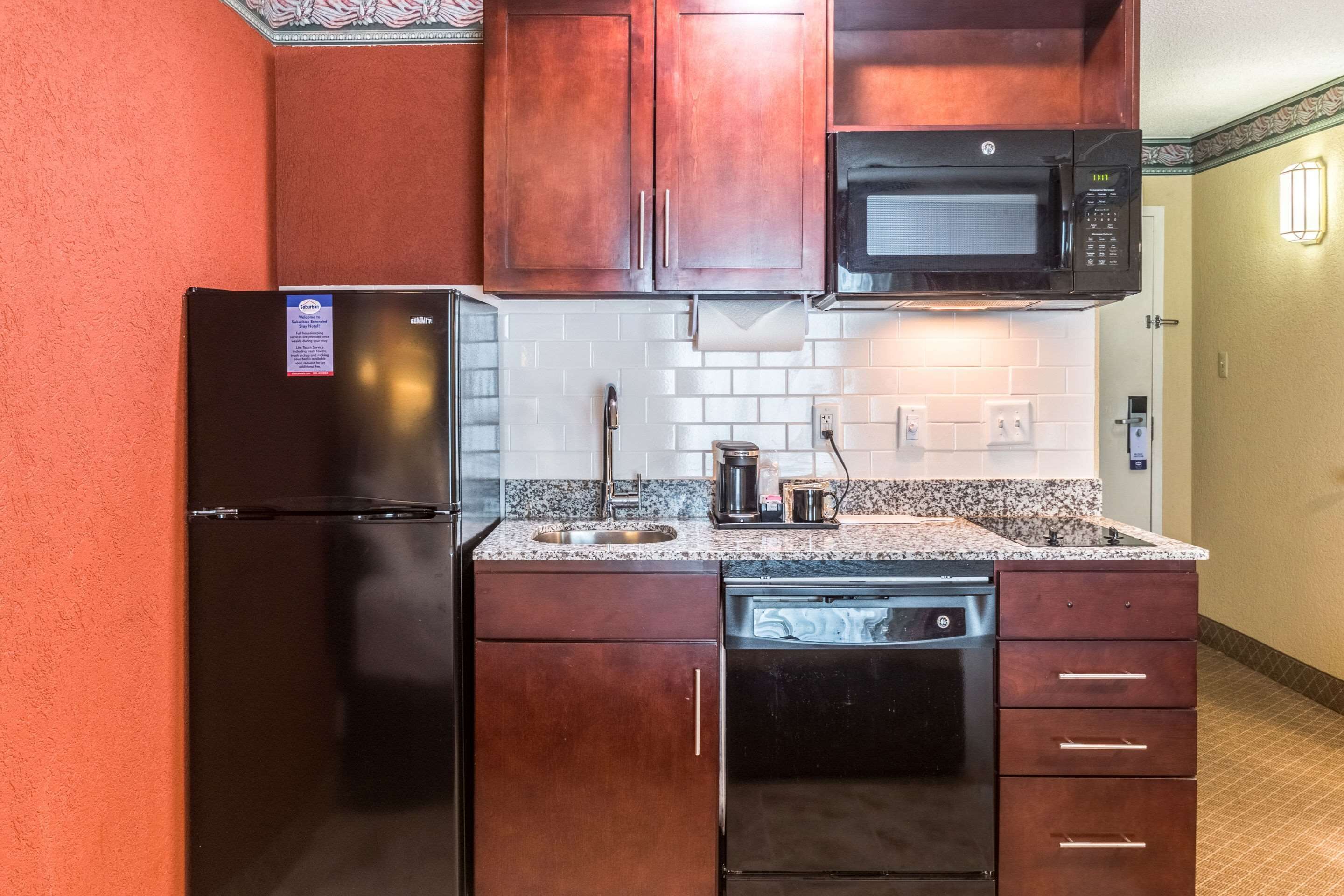 Room, 2 Double Beds, Non Smoking (Efficiency) | Iron/ironing board, free WiFi, bed sheets