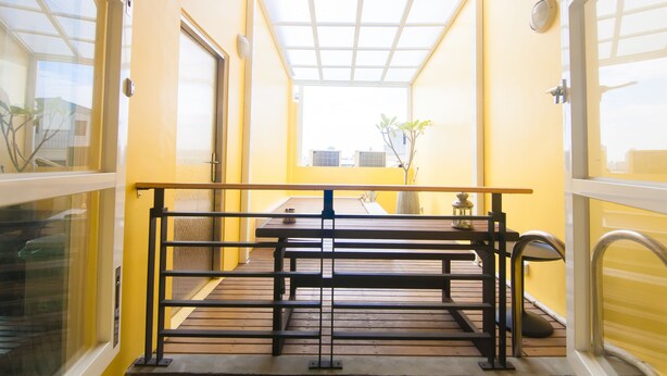 Terrace/patio - Mydeer Backpacker (Tainan)