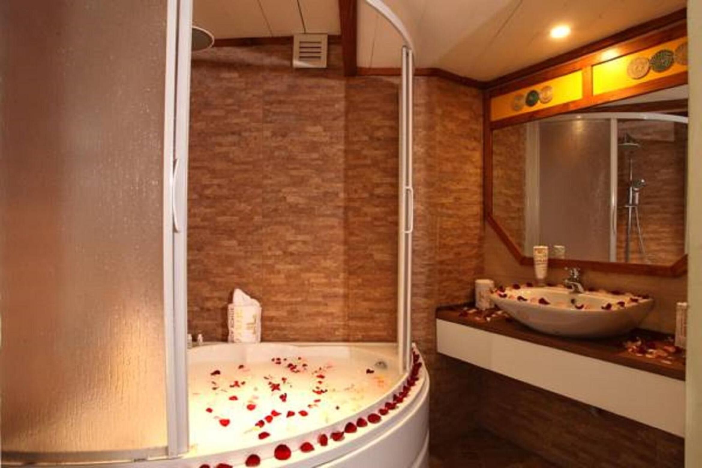 free toiletries, hair dryer, towels