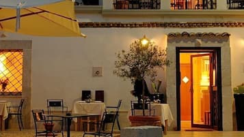 Dinner served, local and international cuisine