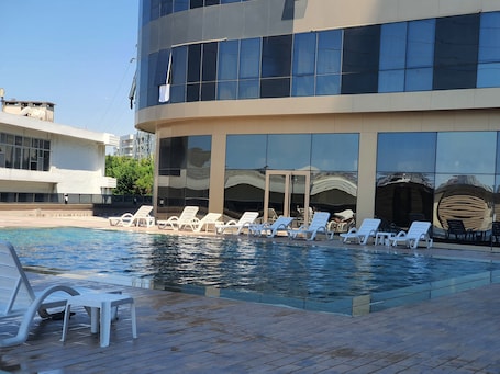 Indoor pool, seasonal outdoor pool