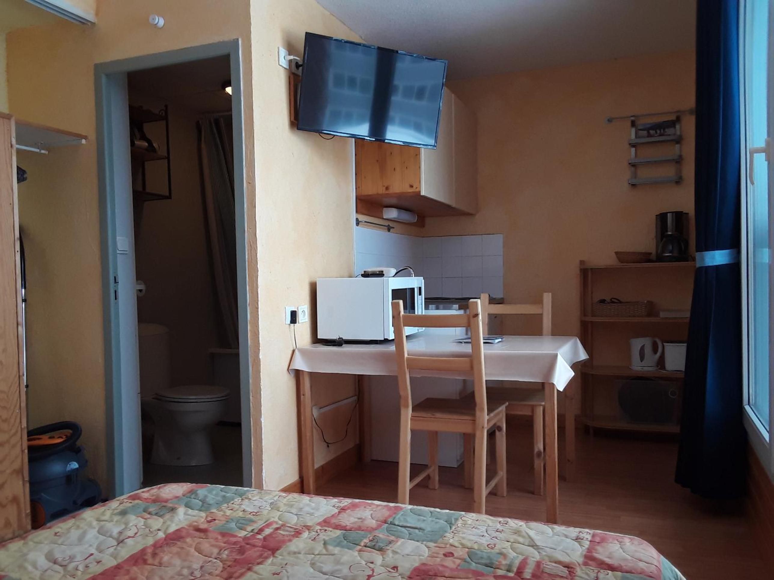 Blackout curtains, soundproofing, iron/ironing board (on request)
