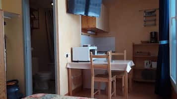 Blackout curtains, soundproofing, iron/ironing board (on request)