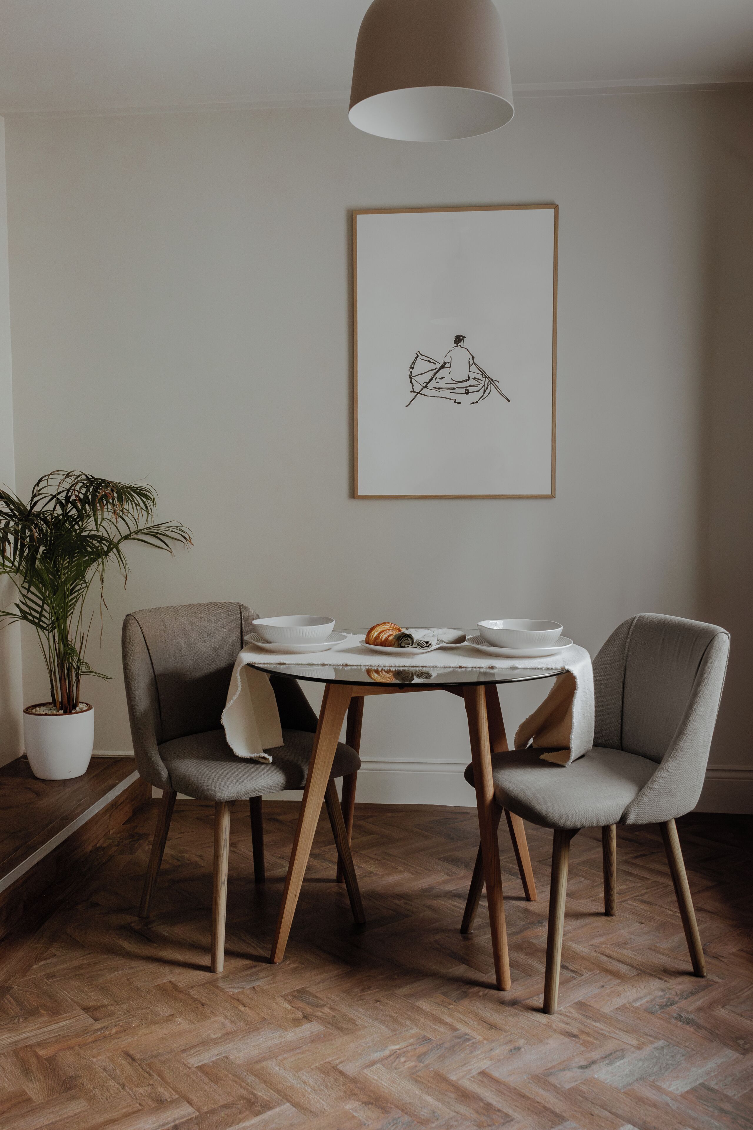 Spiseområde på rommet