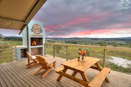 Luxury Tent | Terrace/patio. AfriCamps at Stanford Hills Estate- Glamping