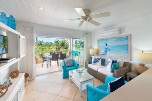 Apartment, 2 Bedrooms | Living area | Flat-screen TV - Condos on Glitter Bay Estate by Blue Sky Luxury (Holetown)
