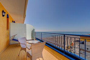 Deluxe Suite, 1 Double Bed, Balcony, Partial Sea View | Balcony view - Hotel Napoleon (Jesolo)