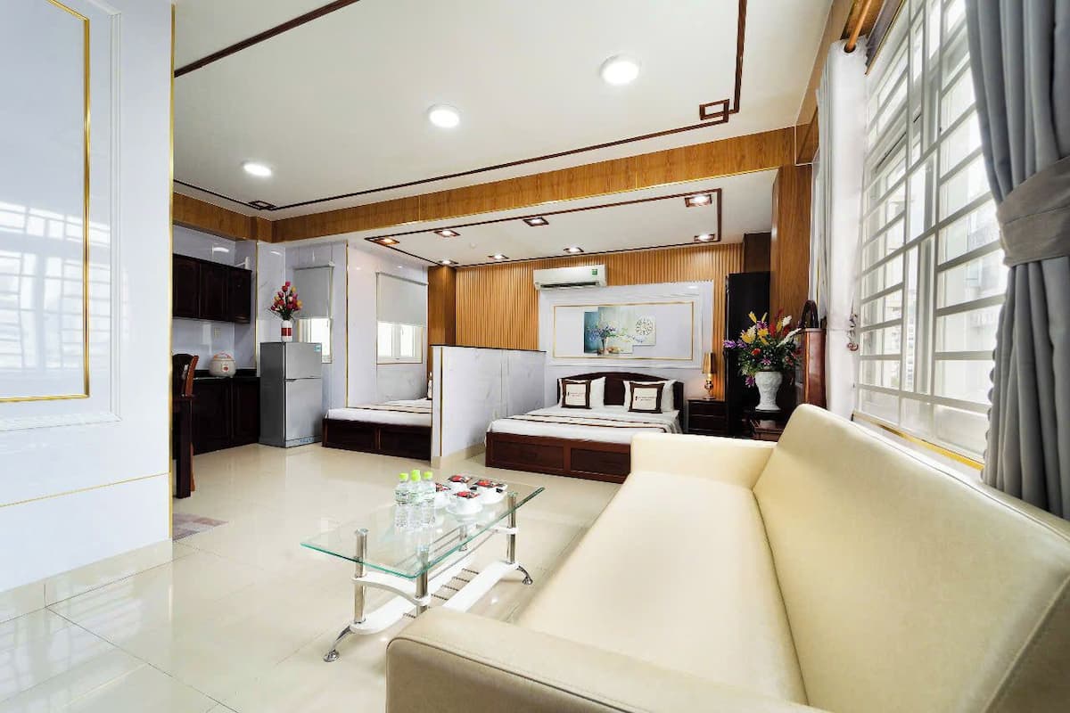 Family Apartment, 1 Bedroom, City View, Tower | 1 bedroom, minibar, in-room safe, individually furnished