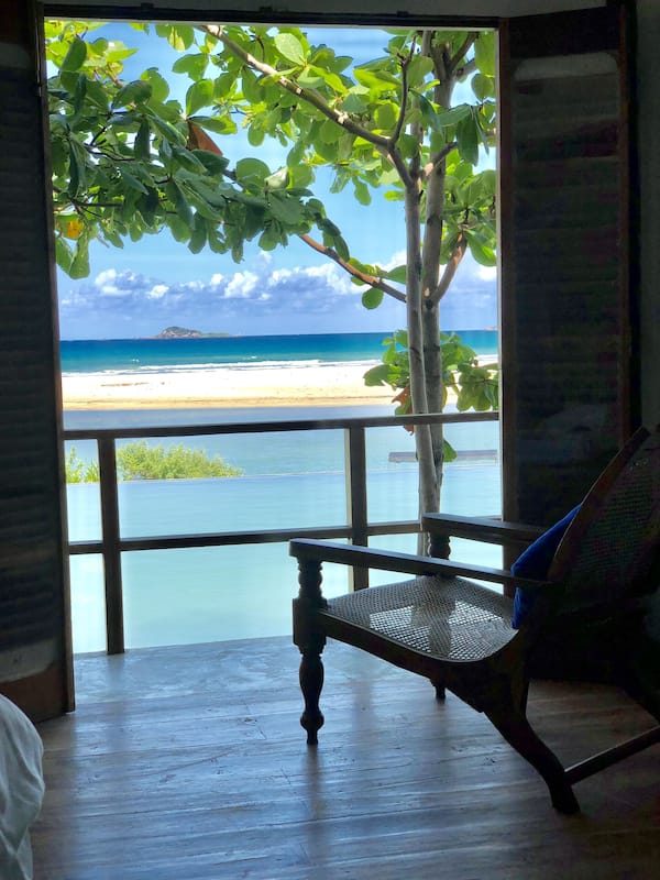 Deluxe Double Room, Beach View | Premium bedding, memory foam beds, in-room safe, individually decorated