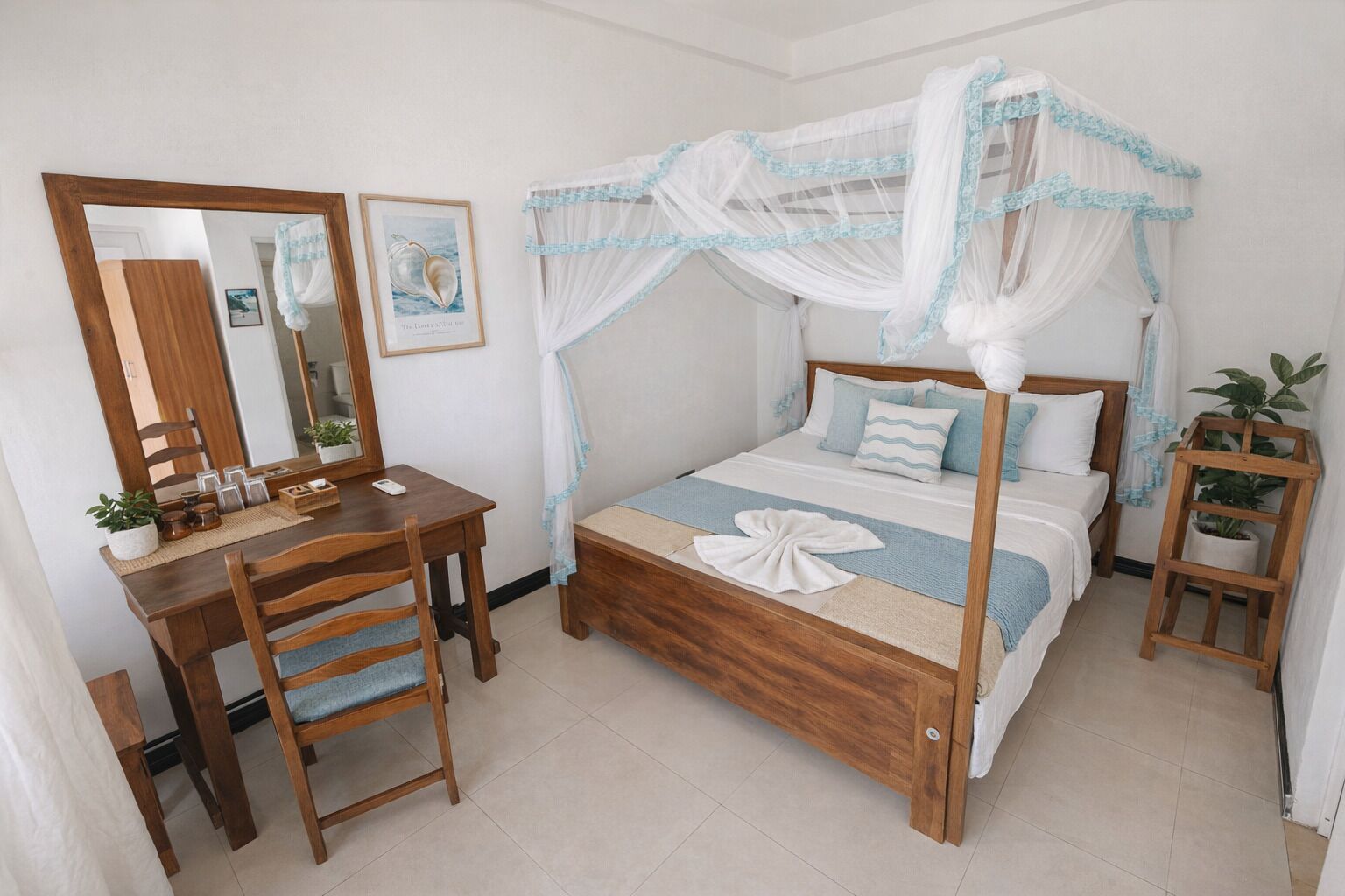 Panoramic Double Room, Lagoon View | Premium bedding, pillowtop beds, desk, laptop workspace