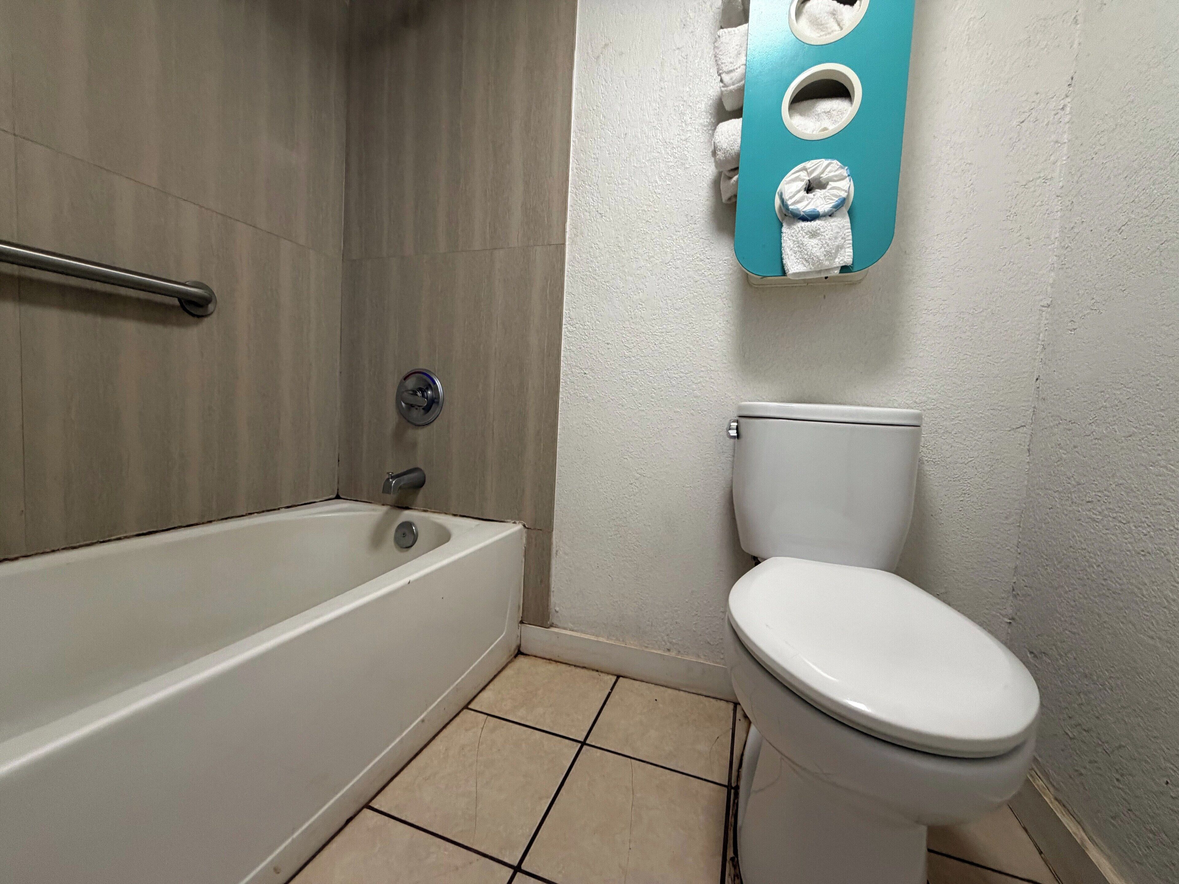 Free toiletries, hair dryer, towels