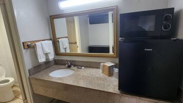 Free toiletries, hair dryer, towels