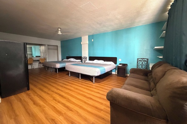 Room, 2 Queen Beds, Non Smoking | Free WiFi, bed sheets