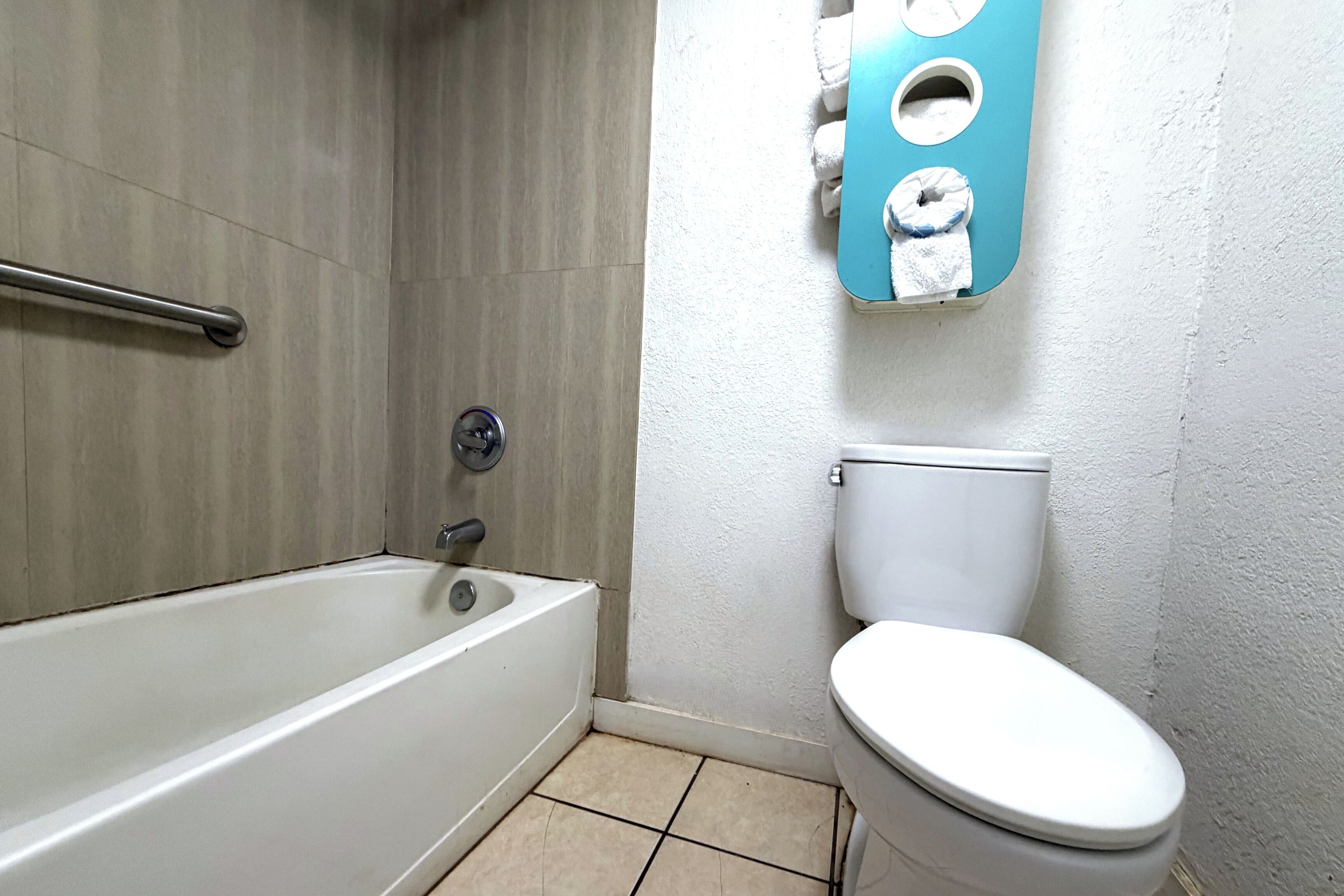 Free toiletries, hair dryer, towels
