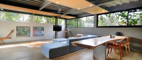 Loft 3 | Living area | 43-inch Smart TV with cable channels