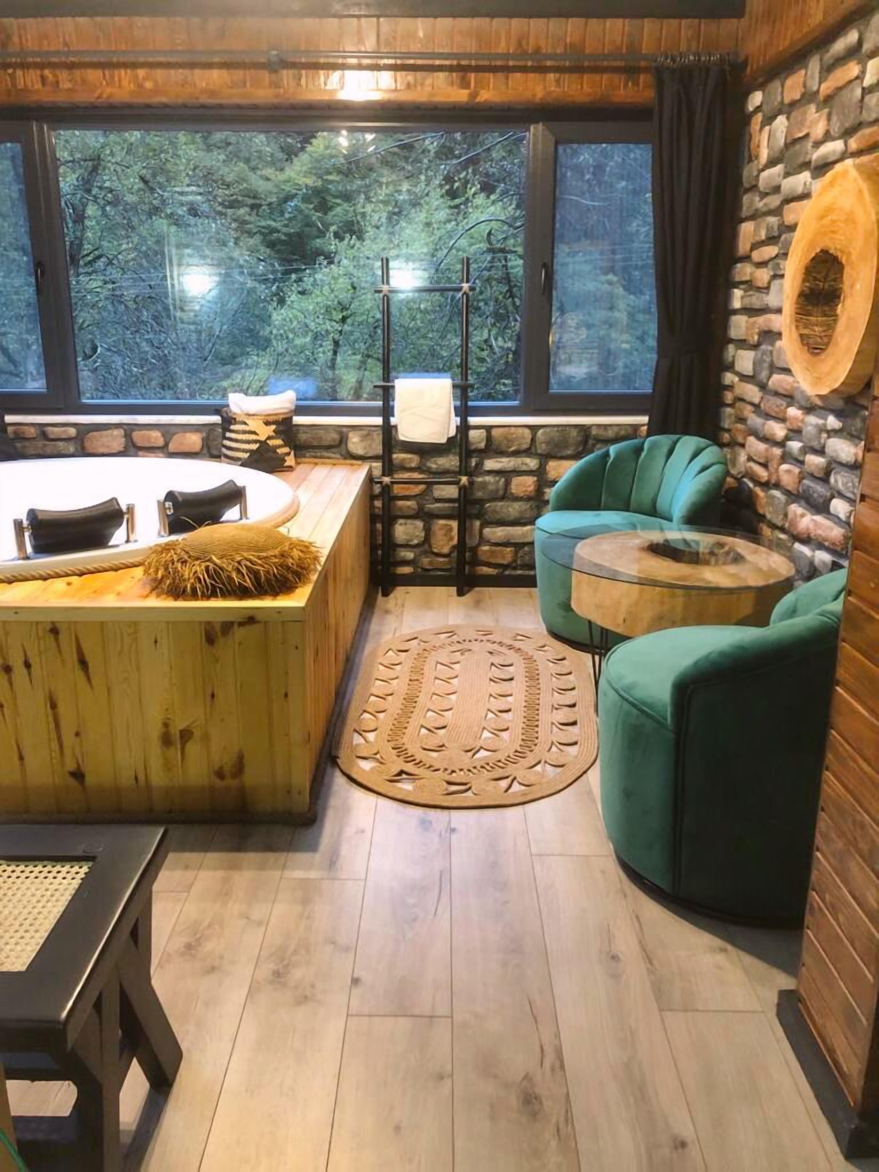 luxury room, 1 king bed, jetted tub, valley view | 1 bedroom, premium bedding, desk, laptop workspace