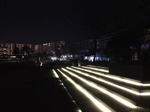 Front of property – evening/night