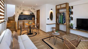 Apartamento luxo, vista para o mar | Cortinas blackout, quartos à prova de som, Wi-Fi de cortesia