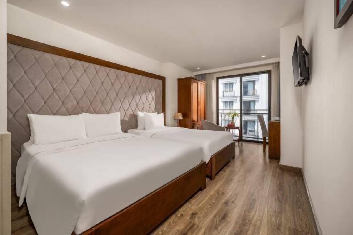 Minibar, desk, blackout curtains, soundproofing
