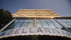 A modern hotel entrance with the name 'BELLARIVIA' prominently displayed. - Bellariva Feeling Hotel (Rimini)