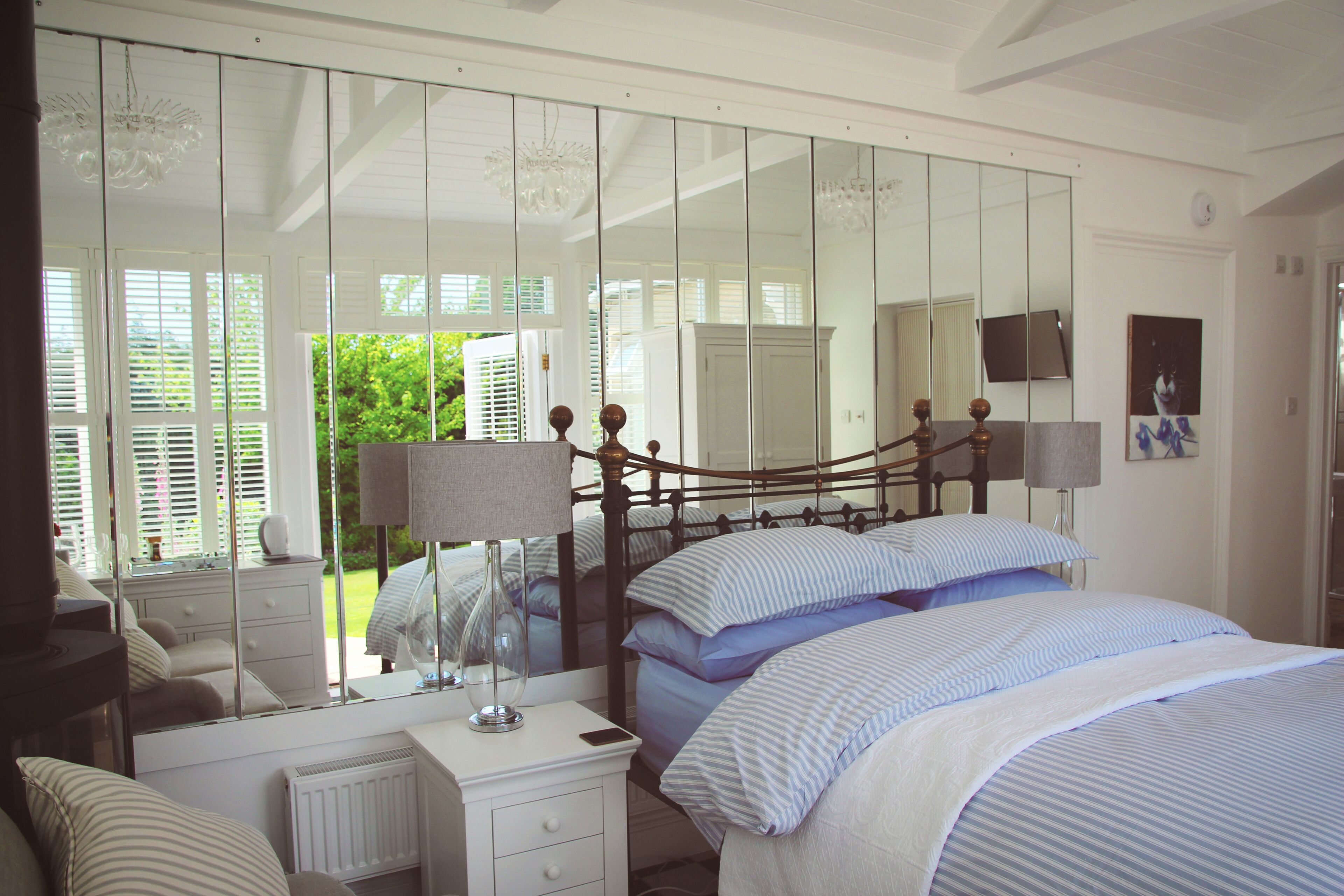 Chambre Double Supérieure, salle de bains attenante, vue jardin (The Garden Room)