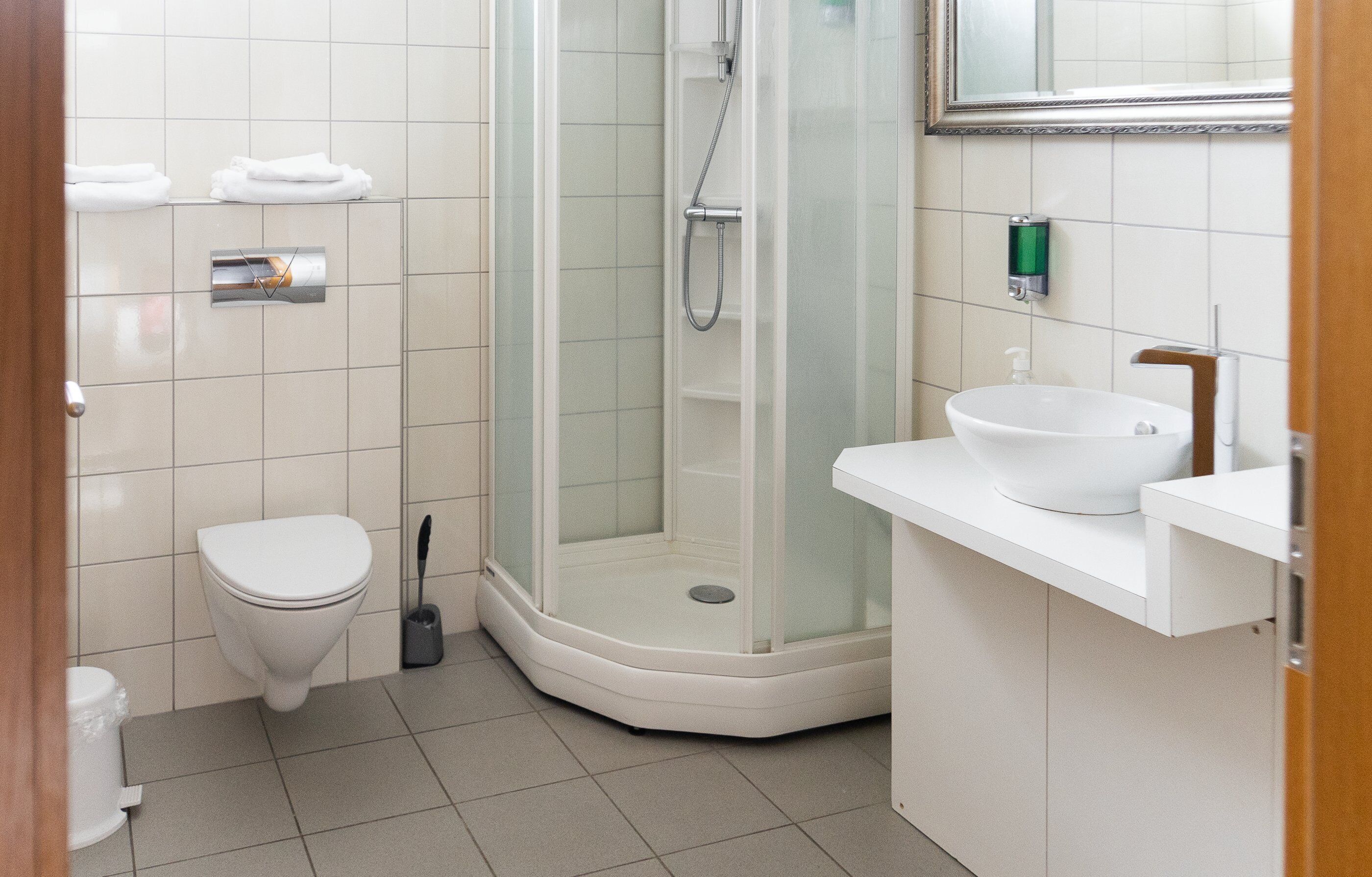 junior triple room, private bathroom | bathroom | shower, free toiletries, hair dryer, towels